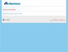 Tablet Screenshot of albertsons.versaic.com